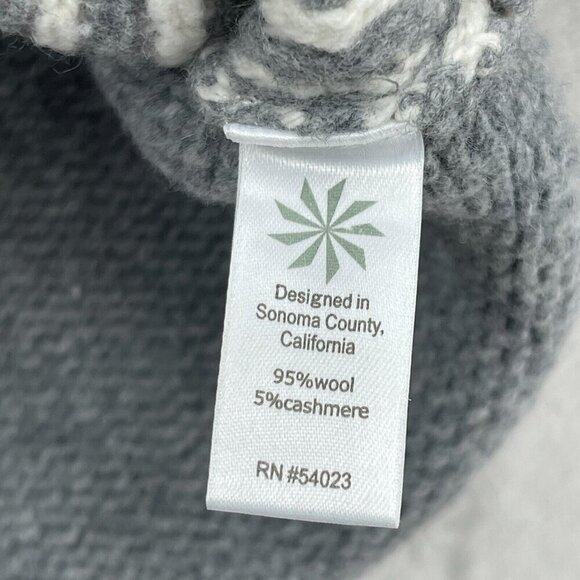 Athleta Sierra Sweater Gray White Wool Cashmere Tunic Chunky Knit - Picture 8 of 10